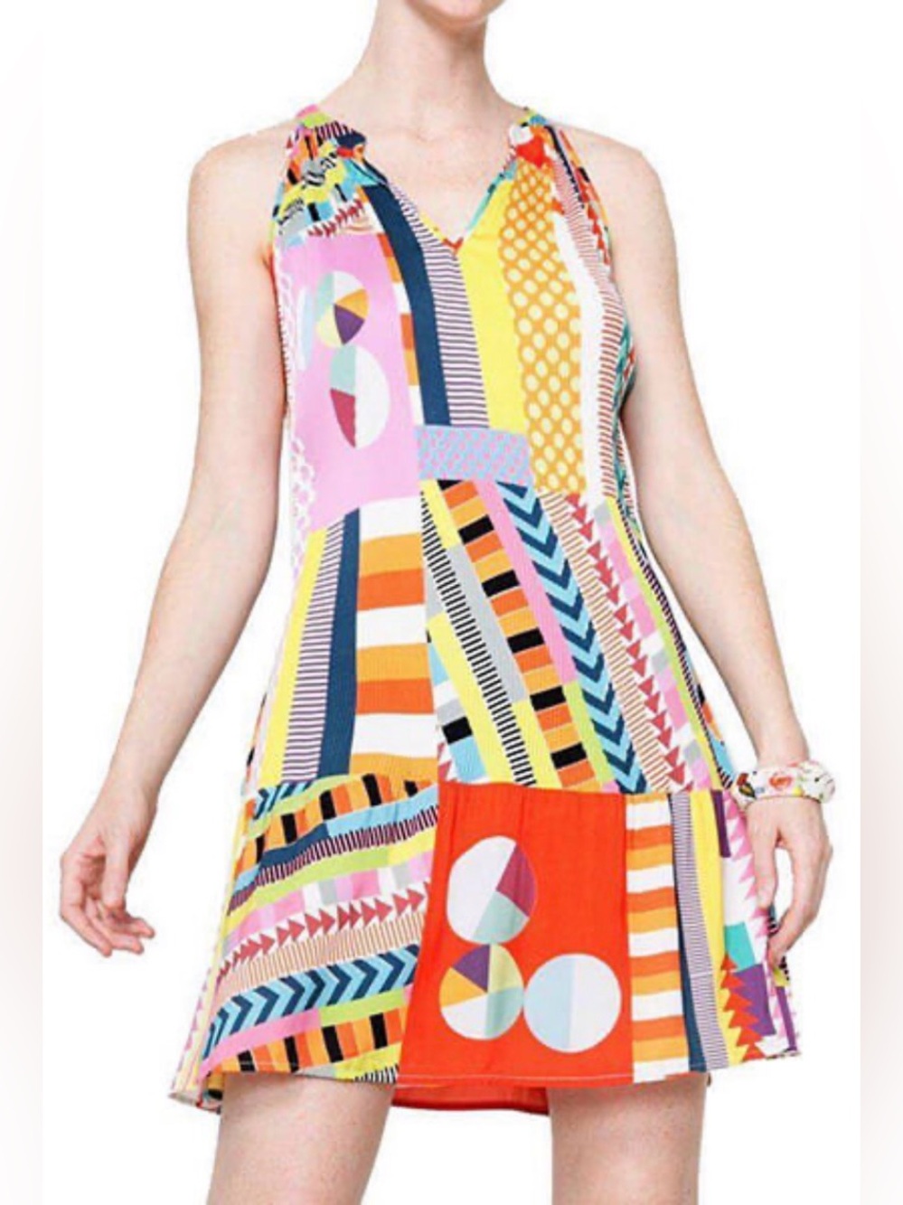 DESIGUAL BY LACROIX MARIA MINI DRESS-MULTICOLOR